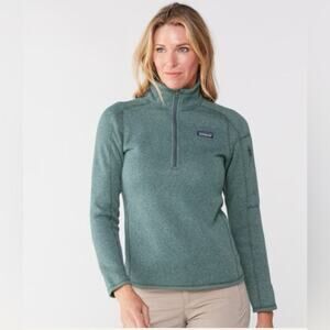 Patagonia Better Sweater 1/4-Zip Fleece Sweater in Elwood Green Small